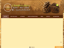 Tablet Screenshot of la-chaumiere-gite-mouthe.com
